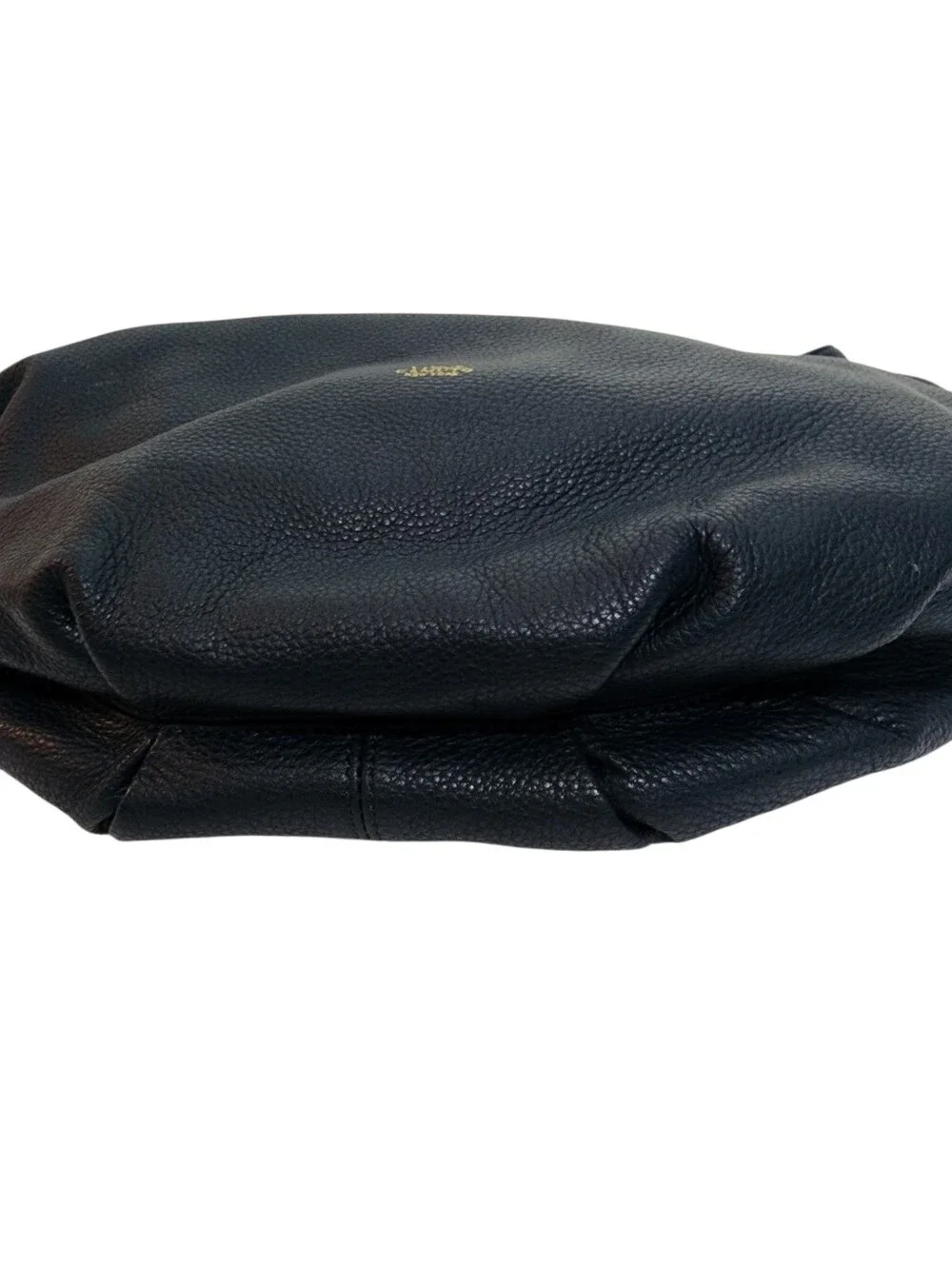 Vince Camuto Navy Blue Pebbled Leather Dessa Tassel Hobo Bag
